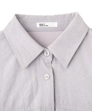 CRAFT STANDARD BOUTIQUE とろみワークシャツ Light Purple