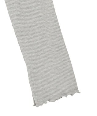 earth music&ecology ラメテレコボートネックプルオーバー Gray