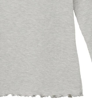 earth music&ecology ラメテレコボートネックプルオーバー Gray