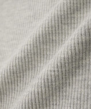 earth music&ecology ラメテレコボートネックプルオーバー Gray