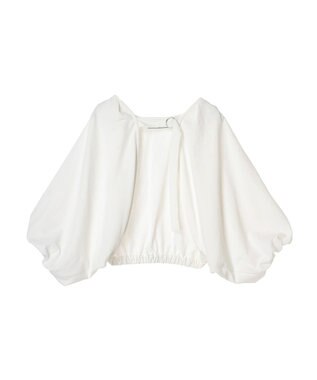 Green Parks ・ＥＬＥＮＣＡＲＥ　ＤＵＥ　バルーンスリーブボレロ Off White