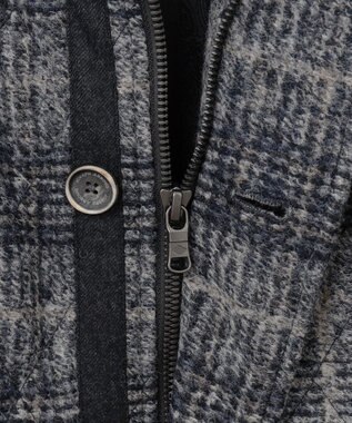 JOSEPH ABBOUD 【ストレッチ/イタリア素材/軽量】 イタリア素材使用・スライバーチェックジャケット ライトグレー系4