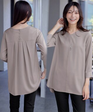 Tiaclasse 【洗える】ラウンドスリットチュニック