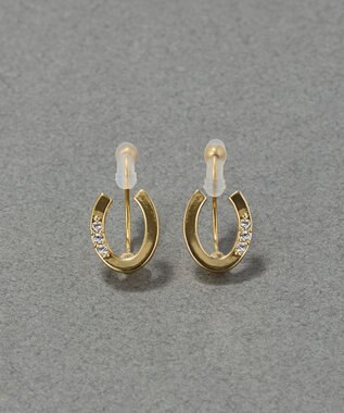 Phoebe 【痛くないシリーズ】ハンサムホースシューライトフィットイヤリング/馬蹄/蹄鉄 ゴールド