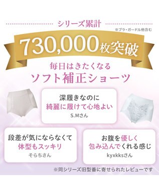 BRADELIS New York 【BRADELIS NewYork peace】　細みえ快適綿混ショーツ25 補正下着 深め ハイウエスト お腹スッキリ グレージュ