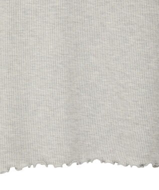 earth music&ecology ラメテレコボートネックプルオーバー Gray