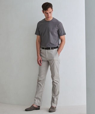 GOTAIRIKU チノ以上スラックス未満のドレス感【接触冷感/吸水速乾/ストレッチ】クールモーション コットンパンツ ベージュ系