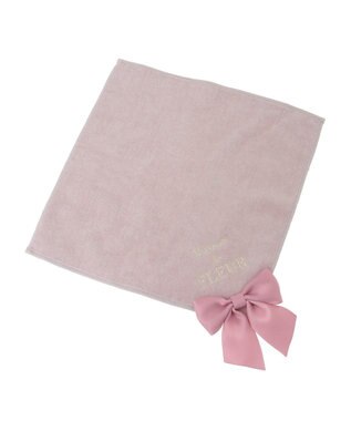 Maison de FLEUR ビッグリボンタオルハンカチ Pink