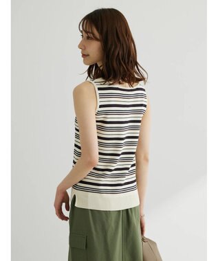 Green Parks スクエアネックニットタンクトップ Charcoal Gray