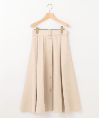 組曲 カラータフタベルト付き スカート ベージュ系