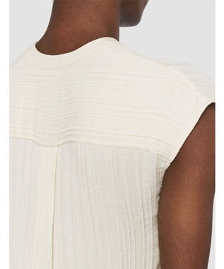 JOSEPH プリーツジャガード　ブラウス Seashell