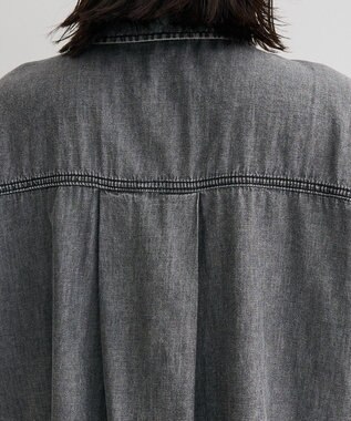 Green Parks シアーデニム２ＷＡＹビックドルマンシャツ Black