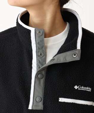 Columbia Columbia/ ウィメンズヘルベチアII クロップドハーフスナップフリース /コロンビア Black