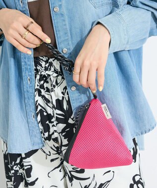 CRAFT STANDARD BOUTIQUE トライアングルメッシュショルダーポーチ Pink