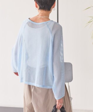 AMERICAN HOLIC メッシュ長袖Ｔシャツ Light Blue