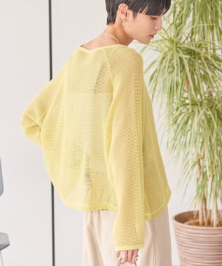 AMERICAN HOLIC メッシュ長袖Ｔシャツ Pistachio