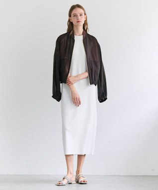 BEIGE， SERAPHIN / ライトシアーギャザー ブルゾン Bordeaux