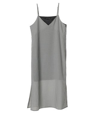 Green Parks ・ＳＵＧＡＲ　ＳＰＯＯＮ　サッカーギンガムキャミワンピ Off White