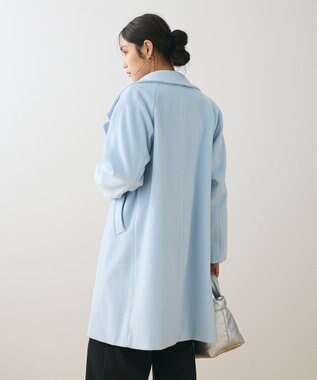 Green Parks スタンドロングコート Sax