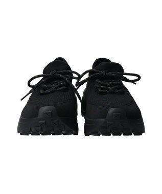 INTER-CHAUSSURES 【BUSSOLA】厚底ニットスニーカー ブラック雑材