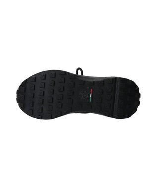 INTER-CHAUSSURES 【BUSSOLA】厚底ニットスニーカー ブラック雑材