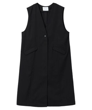 AMERICAN HOLIC ロングＶネックジレ Black