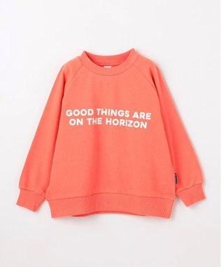 ANY KIDS ロゴプリント トレーナー オレンジ