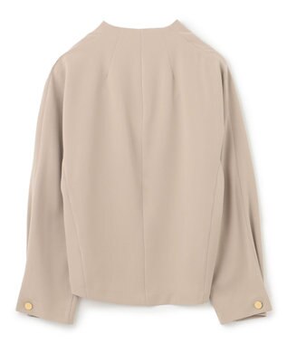 BEIGE， 【洗える】RUE / スリットネックフォルムブラウス Taupe