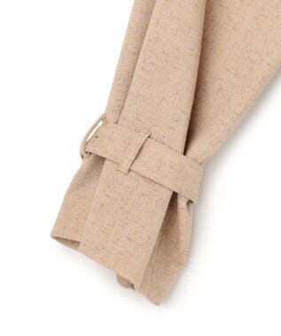 ICB 【先行予約】 ミックスブッチャー ショートトレンチコート ベージュミックス