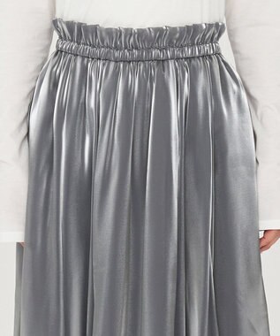 uncrave 【手洗い可】ブライトシャンブレー スカート（uncrave STANDARD） ブルーグレー