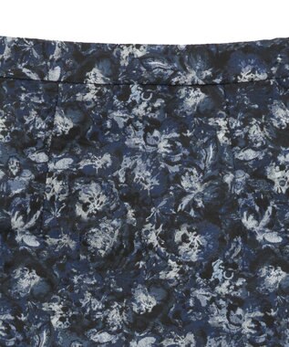 YECCA VECCA ジャガードナロースカート Navy