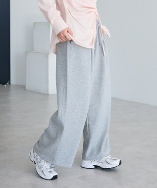 CRAFT STANDARD BOUTIQUE ダンボールニットタックパンツ Gray Mixture