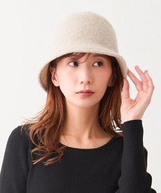 ATRENA 【日本製】FLUFFLY ウールバケットハット ベージュ
