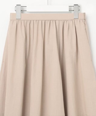 23区 L 【洗える】ヴィンテージライトタフタ バルーン スカート ベージュ系