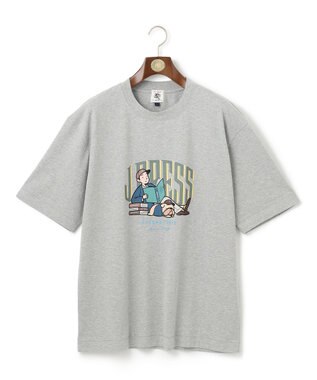 J.PRESS MEN 【AaronChang】【UNISEX】プリント Tシャツ ライトグレー系