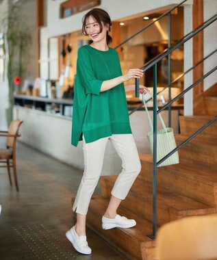 Tiaclasse 【安田美沙子さん着用】キャンバスリボンスリッポン オフホワイト