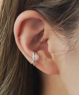 Tiaclasse パールイヤーカフ シルバー