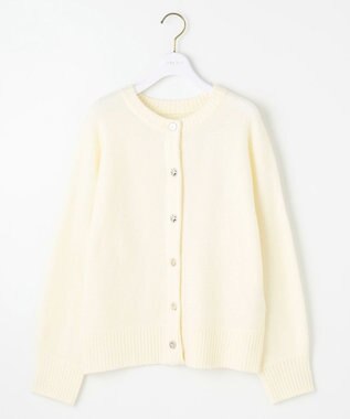 ANY SIS L 【前後着用可能】Airニット カーディガン アイボリー