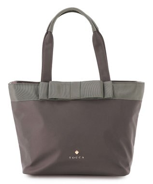TOCCA 【新色登場・A4サイズ対応】RIBBON BRICK A4TOTE トートバッグ [新色]ライトグレー系