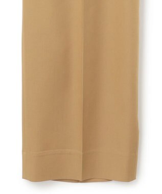 ICB 【洗える】リヨセルサテンストレッチ ワイドストレートパンツ チノ系