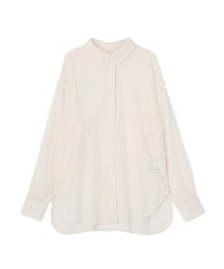 AMERICAN HOLIC メッシュ長袖シャツ Ivory