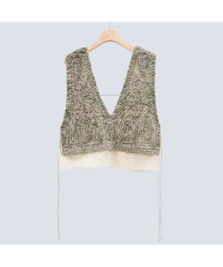 COQ 【刺繍・前後着用可能】TENTACLE ベージュ