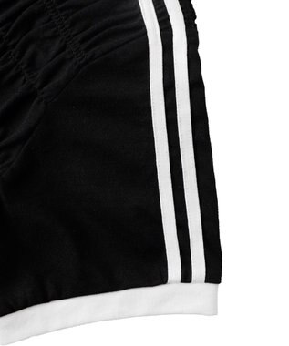 WEGO ラインデザインシャーリングトップス ブラック