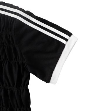 WEGO ラインデザインシャーリングトップス ブラック