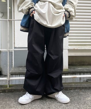 WEGO ワイドミリタリーパンツ ブラック