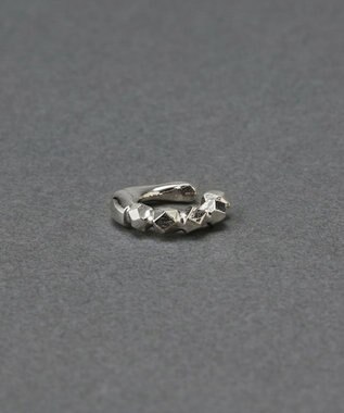 Phoebe 〈金属アレルギー対応〉リバーシブルスタッズイヤーカフ（片耳）　シルバー/ニッケルフリー シルバー