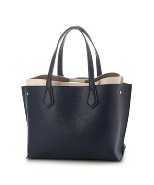 UNBILLION カシュカシュ cachechche / セパレートカラーパーテーショントート ネイビーアイボリー