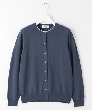 J.PRESS LADIES 【洗える】アーガイル ツイン ニット ブルーグレー系