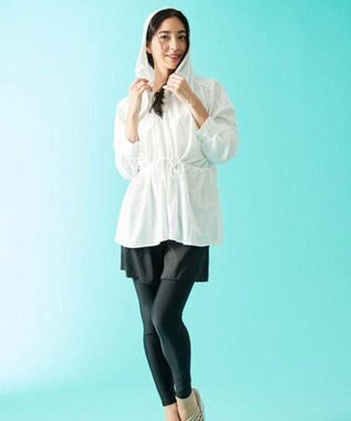 San-ai Resort（三愛水着楽園） 【SALE】シャツ風パーカーM・L【Big Apple's（ビッグアップルズ）】 ホワイト