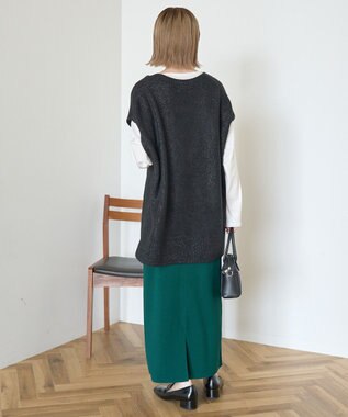 AMERICAN HOLIC バイパチ総針ニットタイトスカート Dark Green